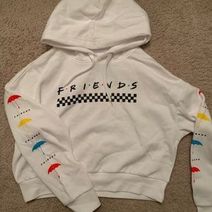 Friends themed cropped sweatshirt